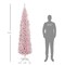 Edge Collections - 7' - Pink - Slim Prelit Christmas Tree for Holiday Ambiance - 1 Piece